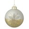 Northlight Glittered Snowflake Glass Christmas Ball Ornament - 4" - Gold